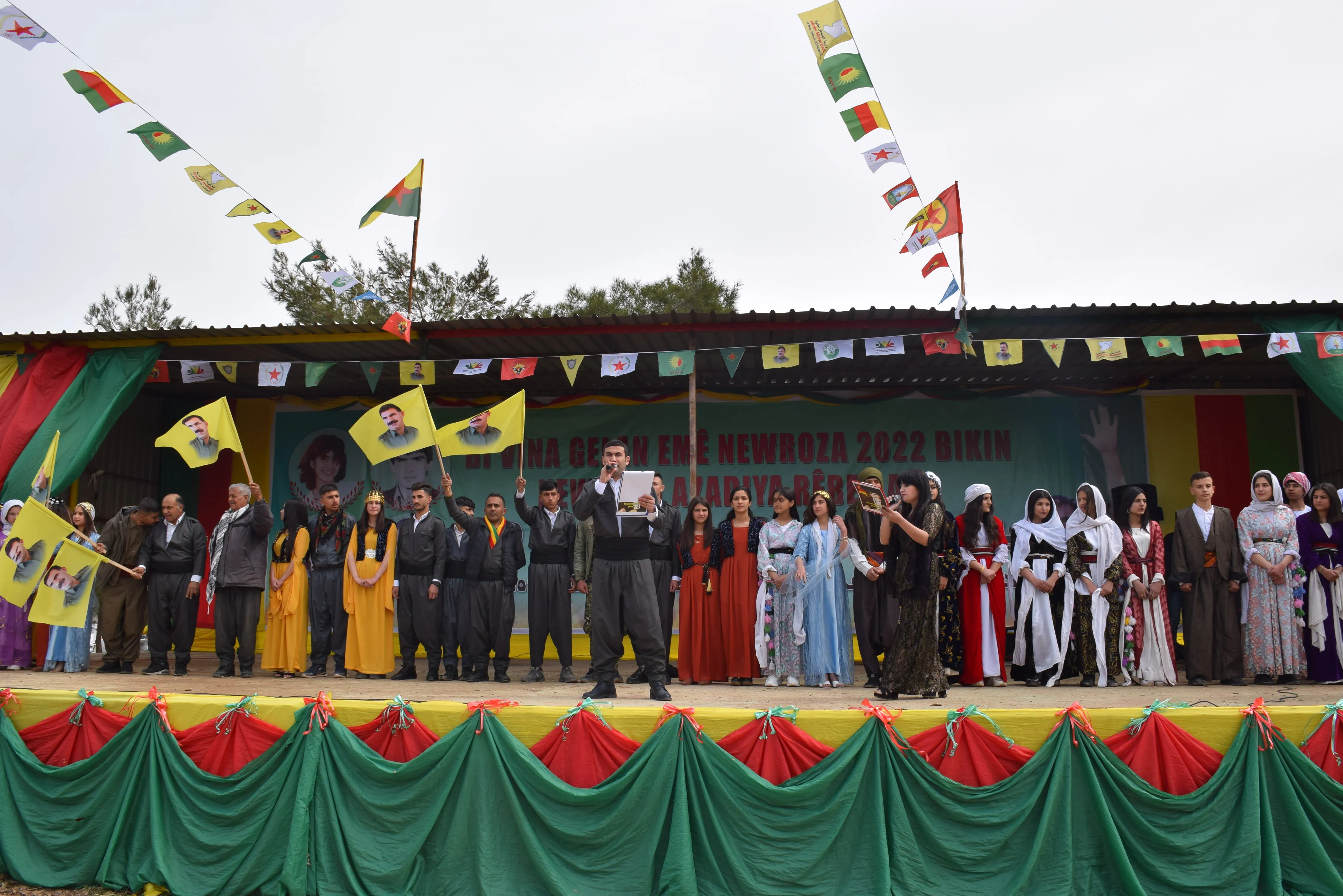 Newroz fire 2022 lit in NES's celebration squares