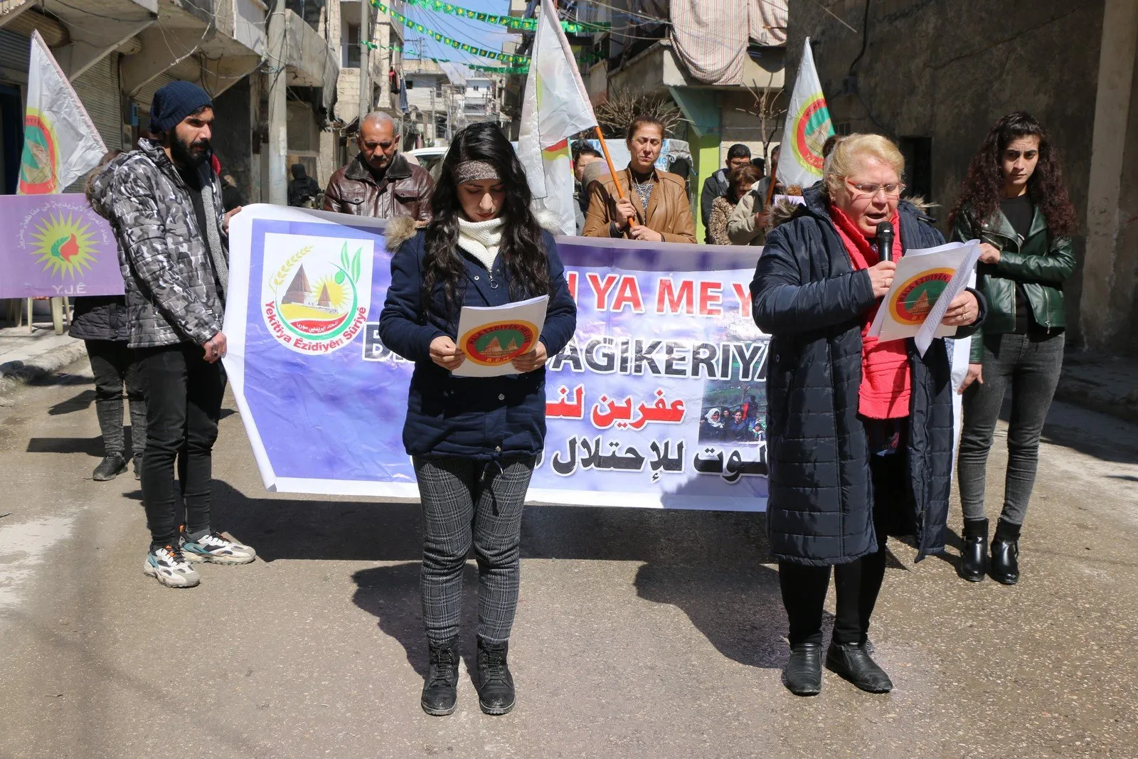 Yazidi Union in Aleppo denounce Afrin occupation by Turkish forces