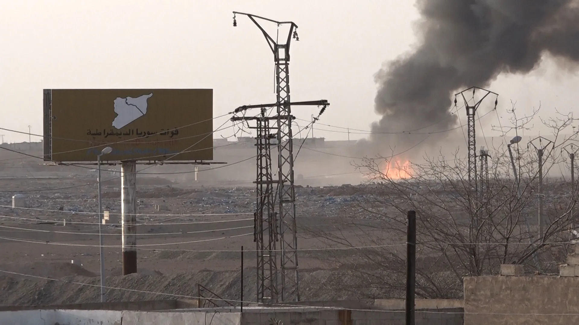 Turkish forces and mercenaries shell Ain Issa