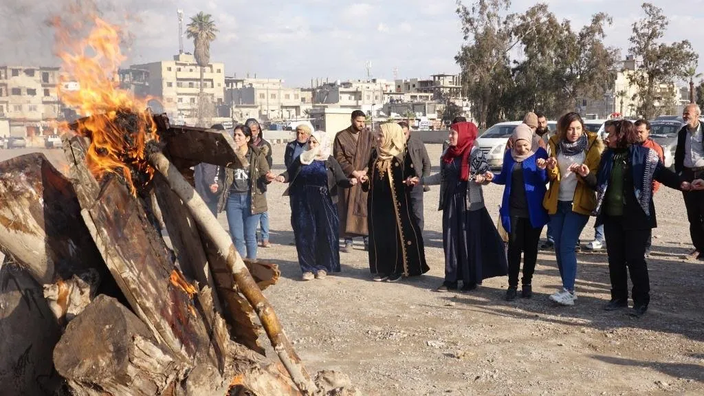 Raqqa's General Council condemns occupation of Afrin and lights torch of Newroz