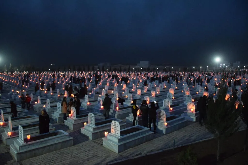 NES people lit Newroz Fire