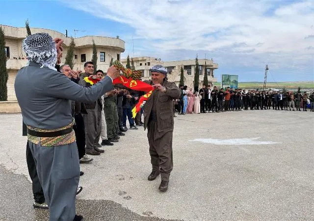 NES people lit Newroz Fire