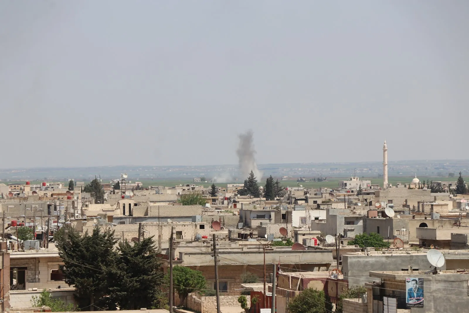 Turkish occupation shells Tel Rifaat ; while preparing residents in denouncing its attacks