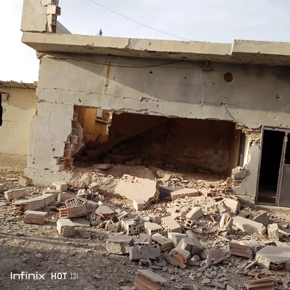 In pictures, Turkish bombing effects on Hasaka countryside
