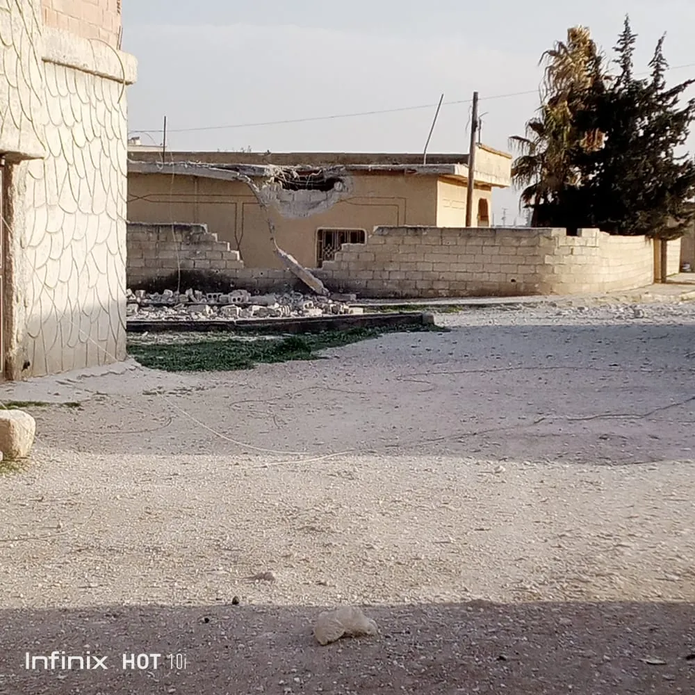 In pictures, Turkish bombing effects on Hasaka countryside