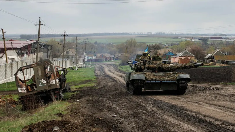Russia bombs a tank factory in the vicinity of Kyiv and British officials are on the Russian ban list