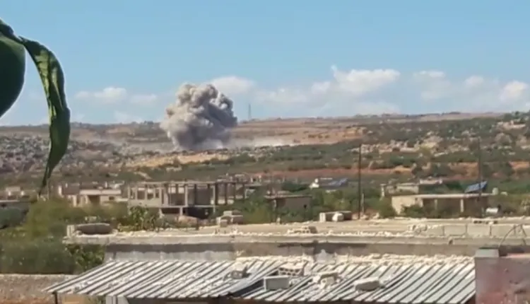 Russian warplanes hit Al-Ruwaiha area in Idlib's countryside