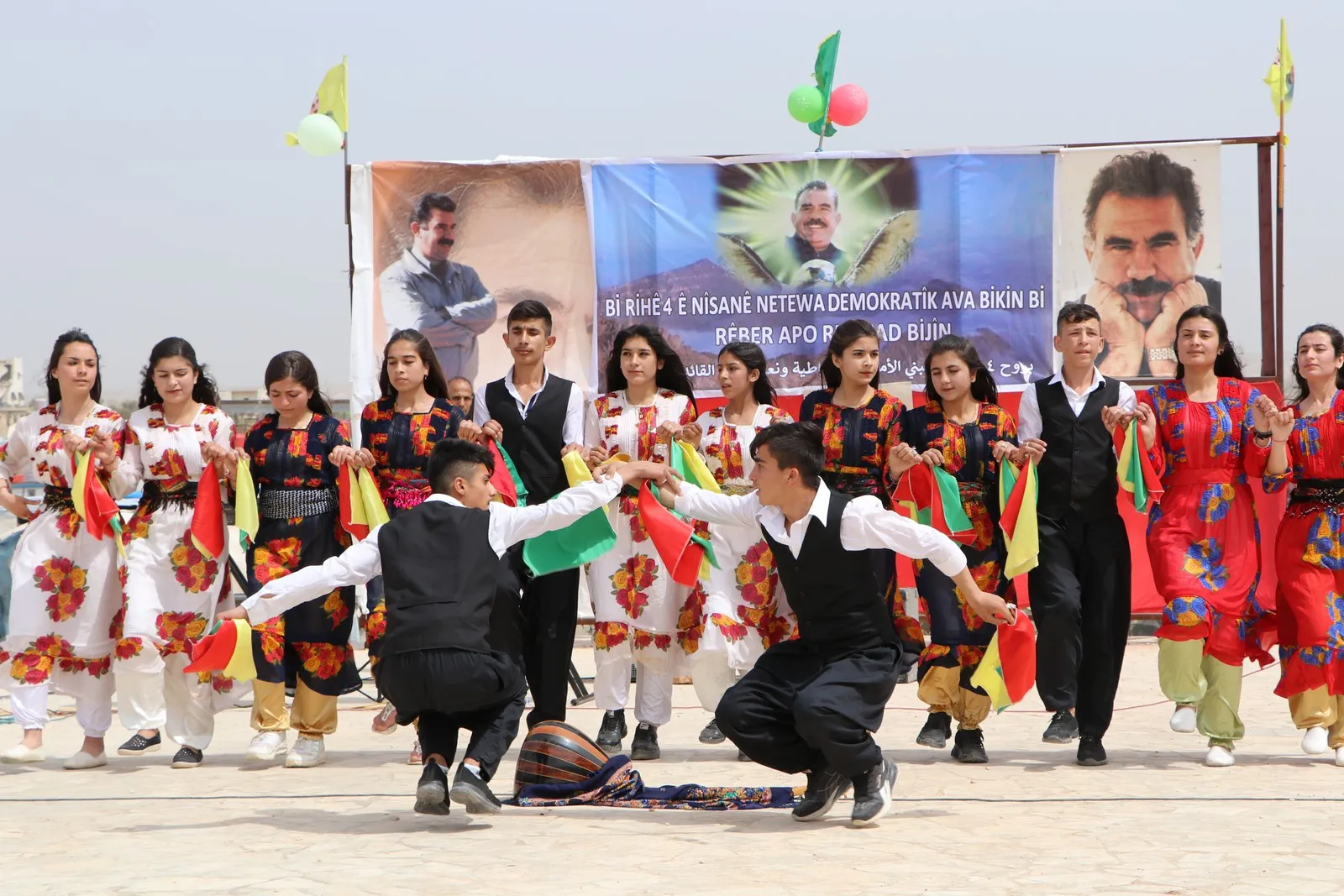 Afrin IDPs, Shahba people celebrate the birth of the leader Abdullah Ocalan
