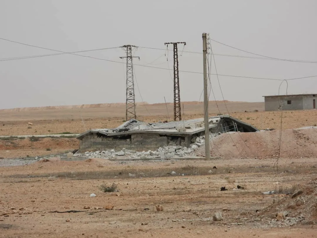 ANHA monitors devastation on Jadida village in Ain Issa district