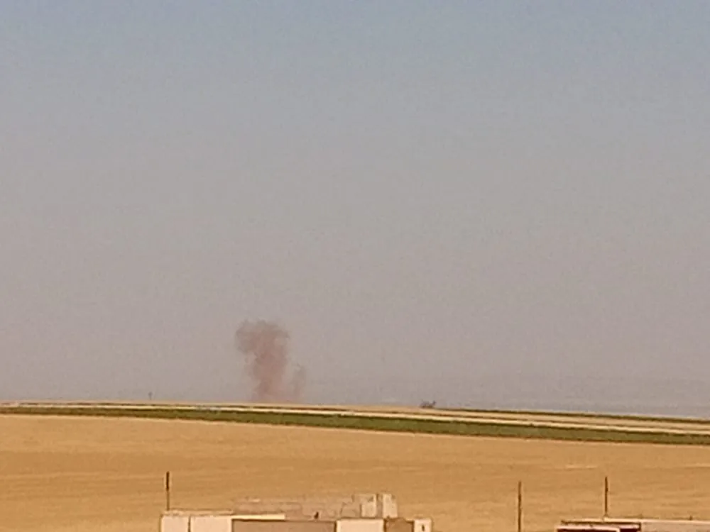 ​​​​​​​Turkish occupation shells the vicinity of Umm al-Hosh village in Shahba canton