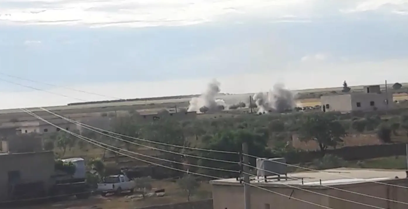 Turkish occupation bombs al-Shahba canton’s villages violently