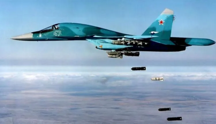 Russian fighters hit village south of Idlib