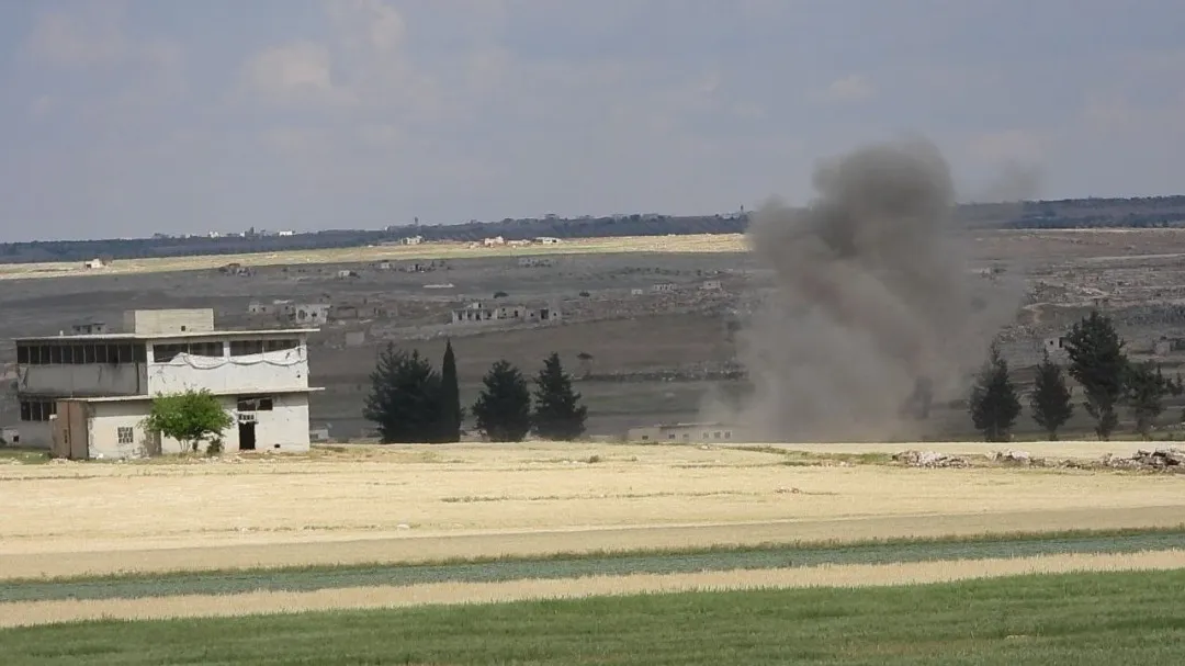 Turkish occupation bombs Shahba dam, Hassiya villages; burns villagers’ fields