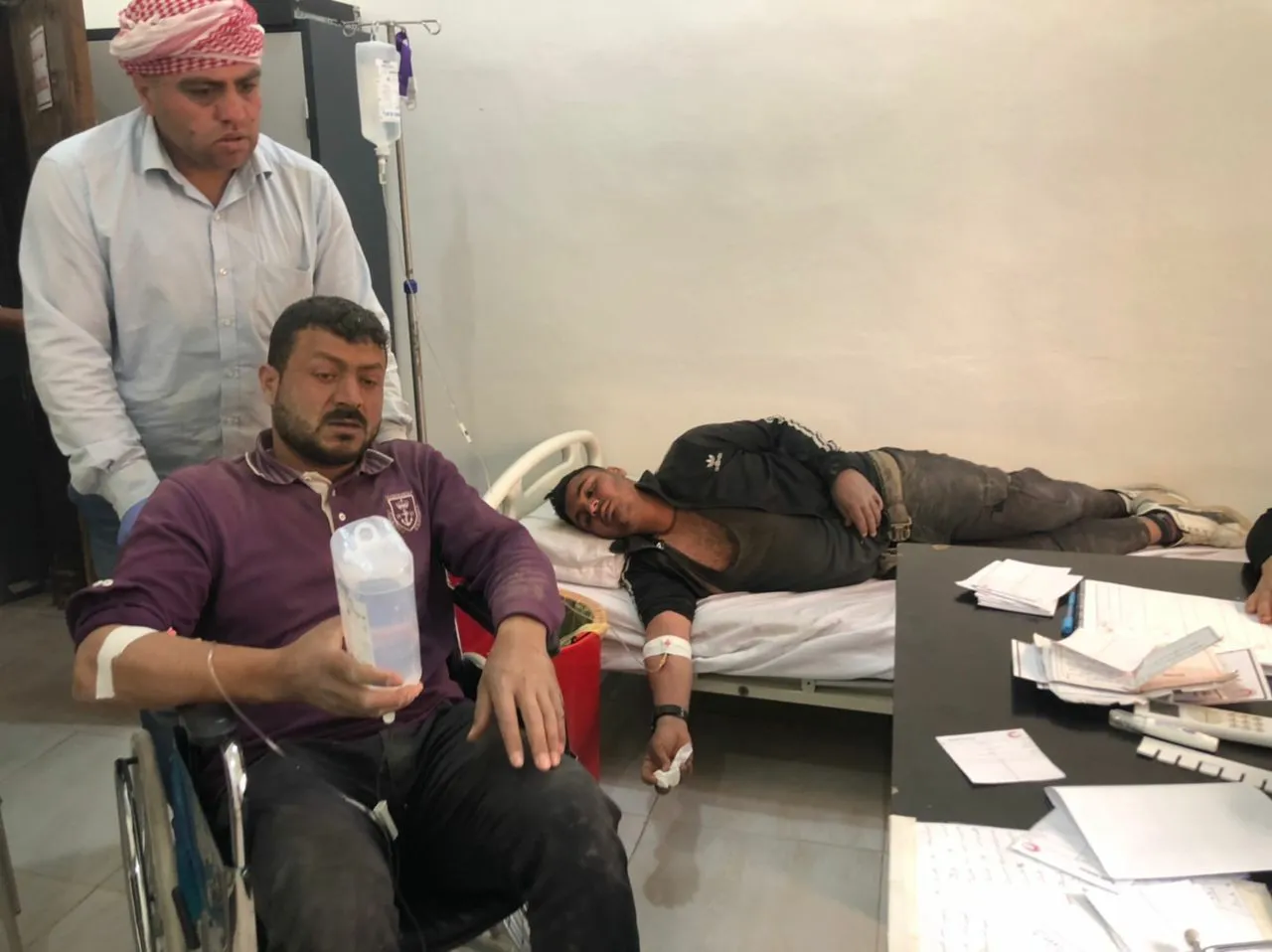Turkish shelling sets fires to wheat fields and wounds 3 civilians in Tal Tamr countryside