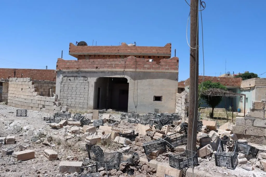 Exclusive scenes show great damage to public facilities in Zarghan