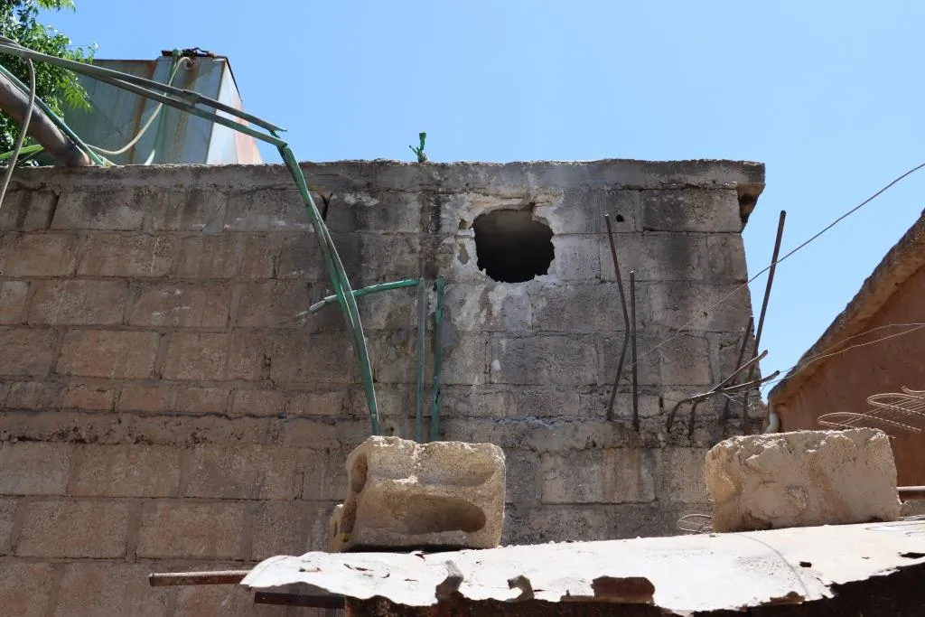 Exclusive scenes show great damage to public facilities in Zarghan