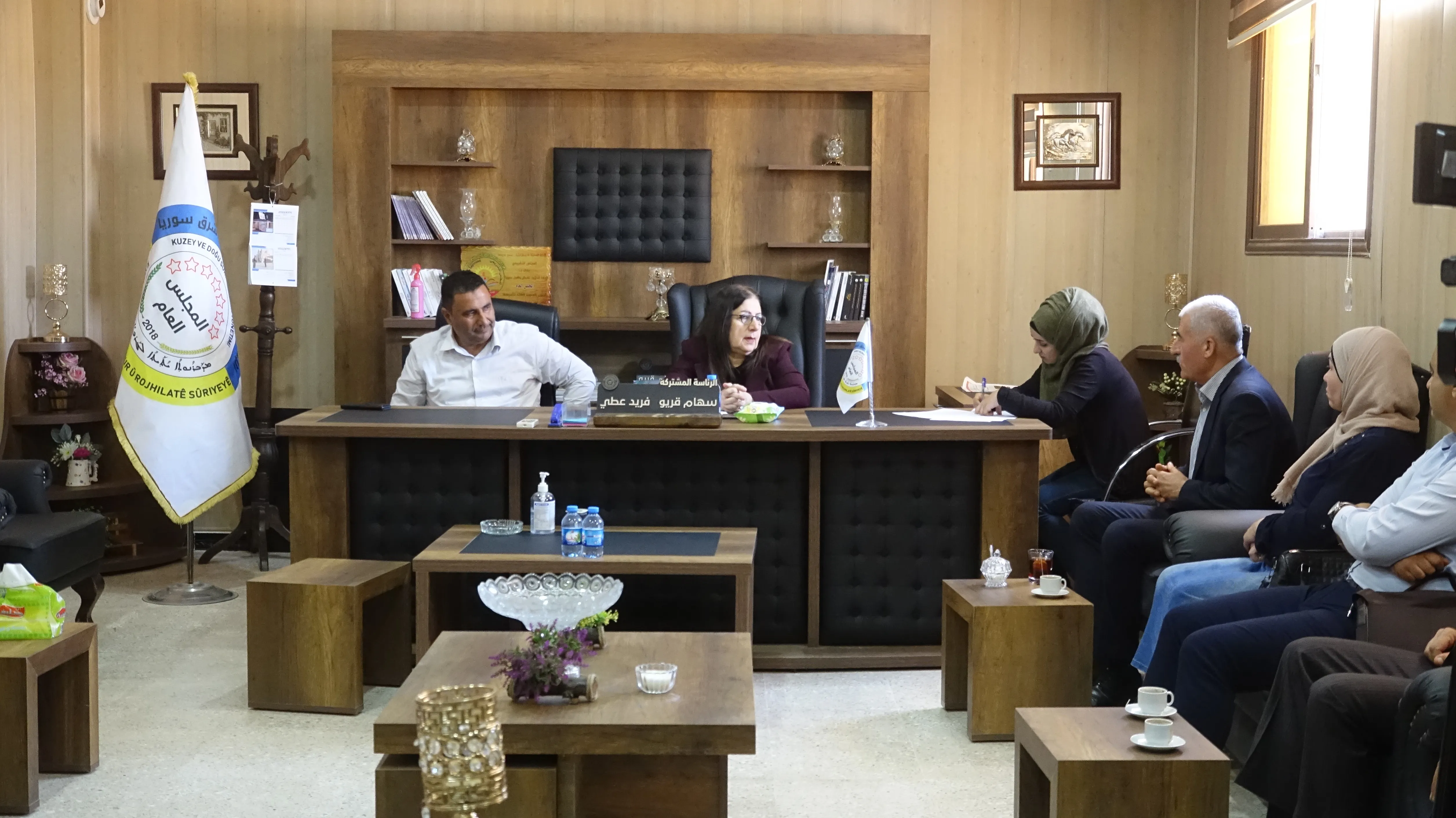 Sere Kaniye IDP delegation visits AANES