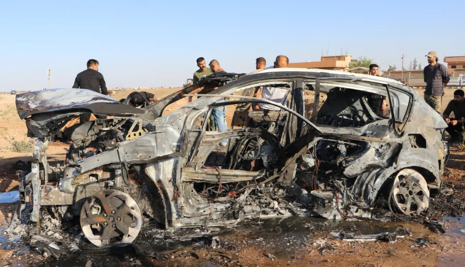 Car targeted in eastern Qamishlo