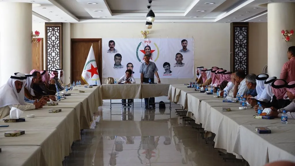 ​​​​​​​PYD holds a meeting with sheikhs and dignitaries of Raqqa and Tabqa