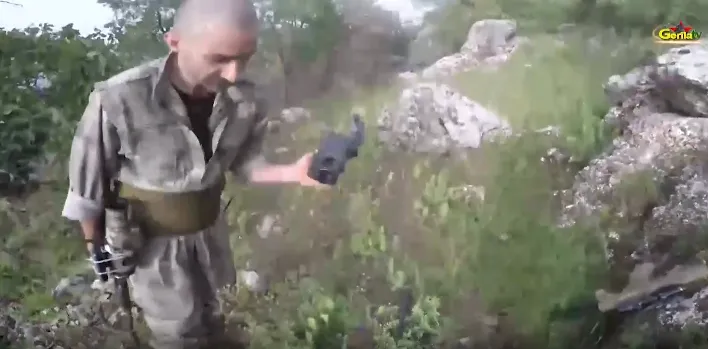 Clips of PDK drone shot down by Guerrillas, published