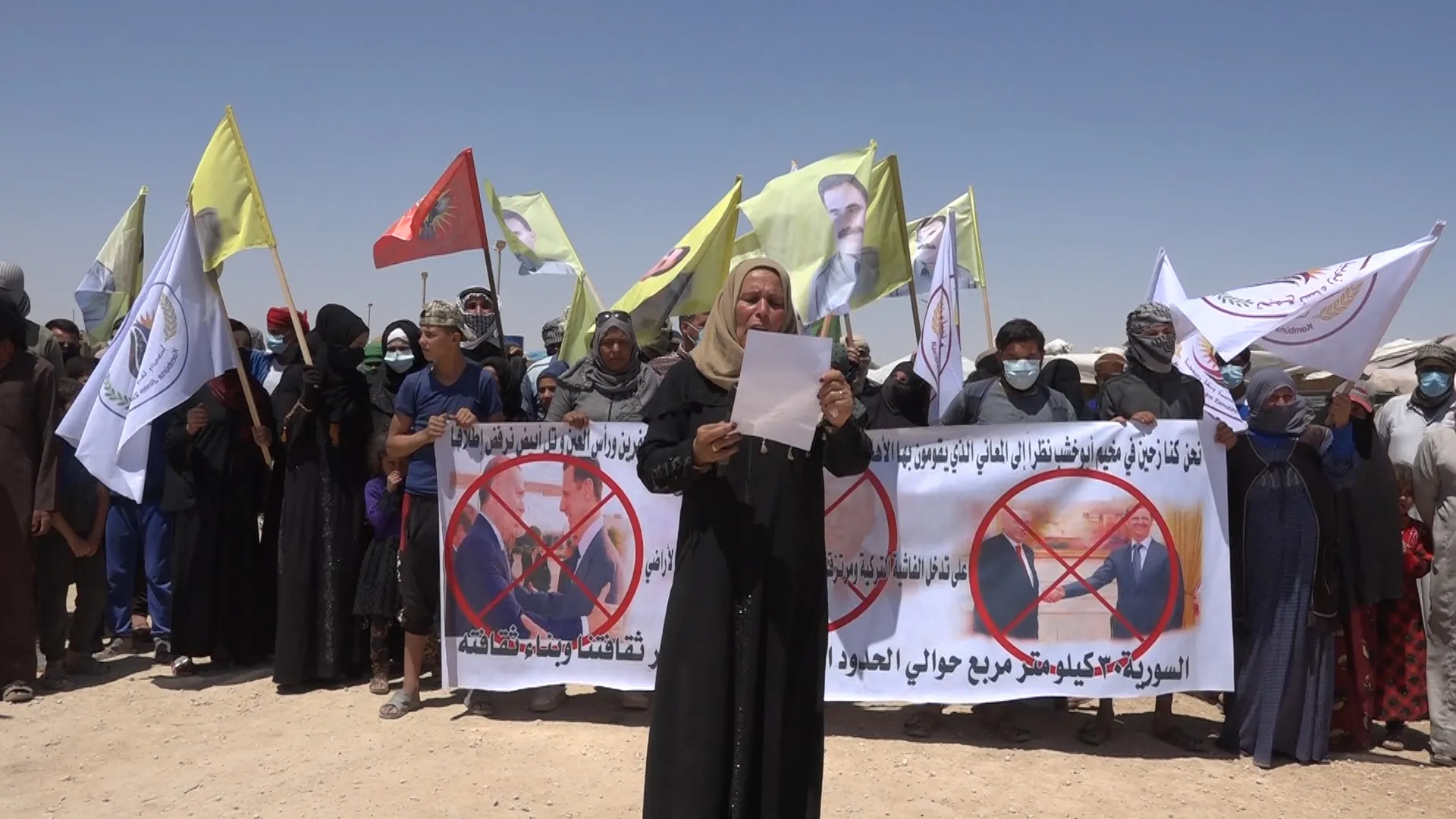 Deir Ezzor people condemn Turkish occupation attacks