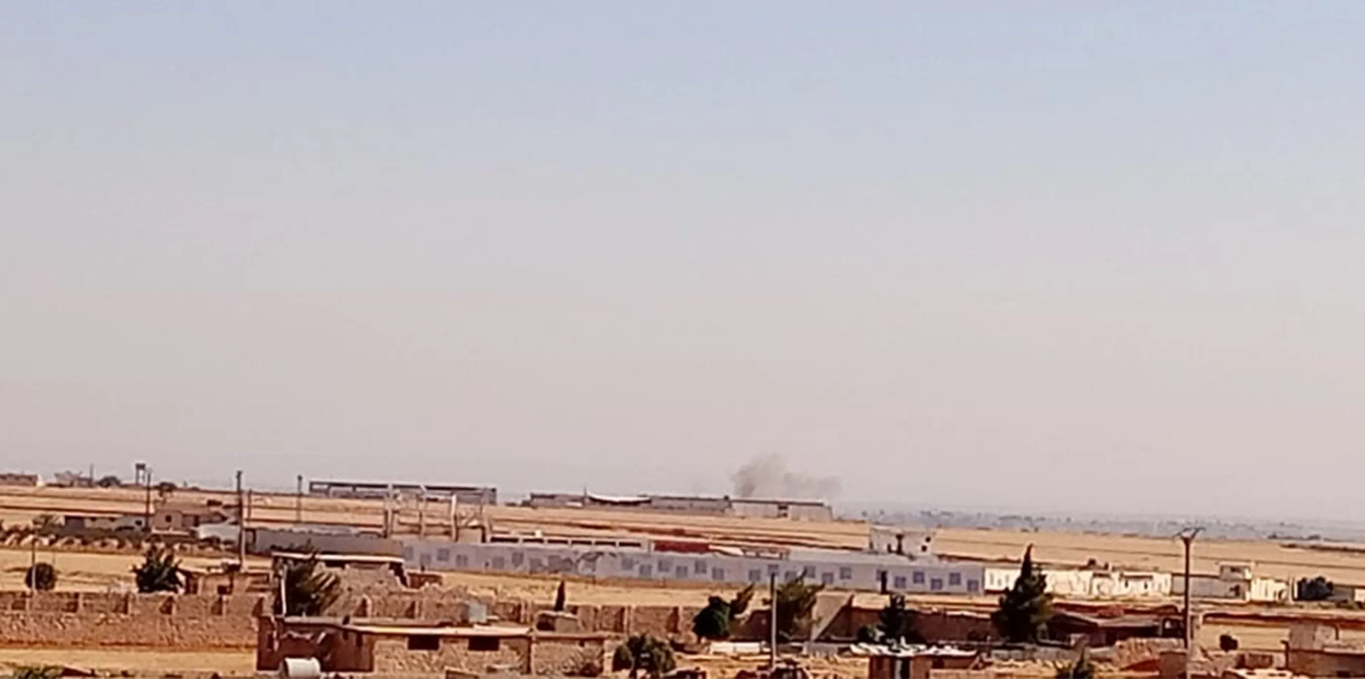 ​​​​​​​Turkish occupation bombes the village of Um al-Qura in Shahba