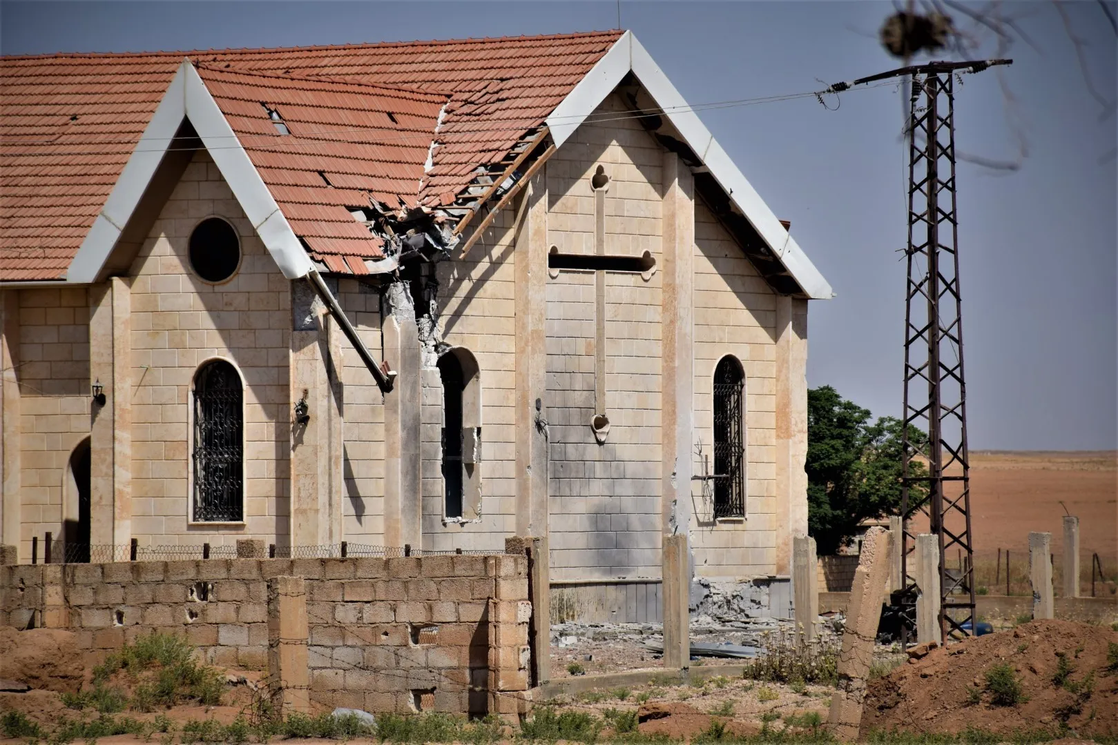 Unthinkable devastation caused by Turkish occupation shelling on Zerghan, Tal Tamar 