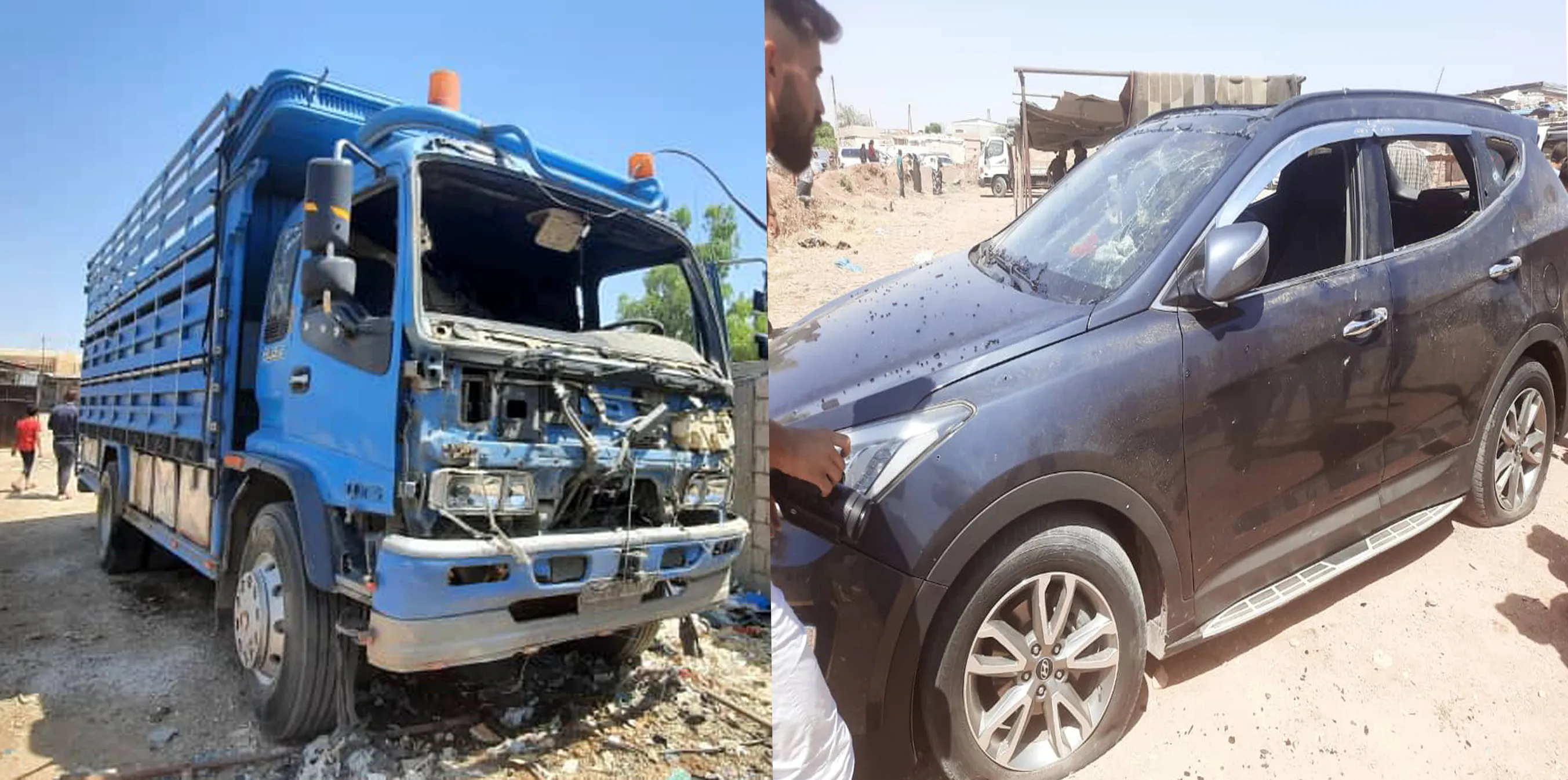 Turkish occupation drone bombs a building in Maysalun neighborhood of Qamishlo