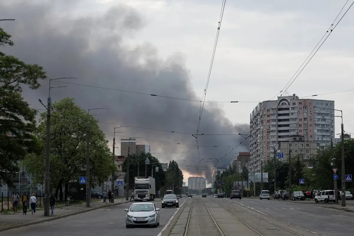 Explosions rock the capital Kyiv; Ukrainian forces destroy a Russian military convoy