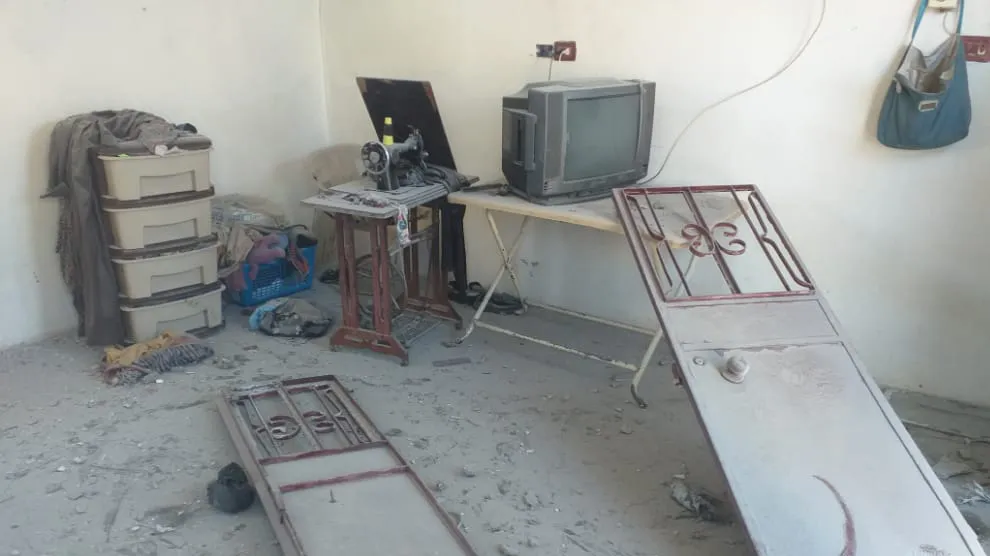 In pictures. .Turkish bombing effects on Zarghan district and its countryside