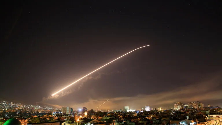 Israeli airstrikes hit positions south of Tartous at Syria-Lebanon border