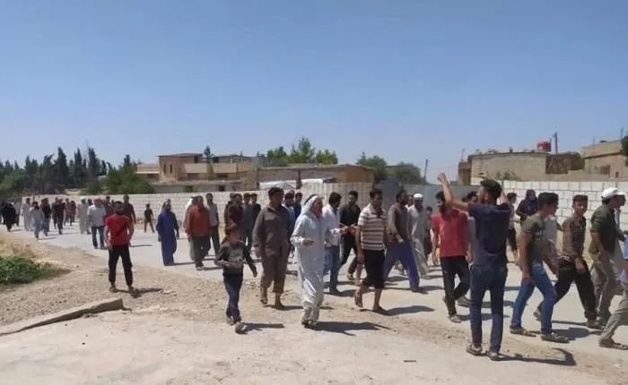 ​​​​​​​Serêkaniyê…Demonstrations due to security chaos