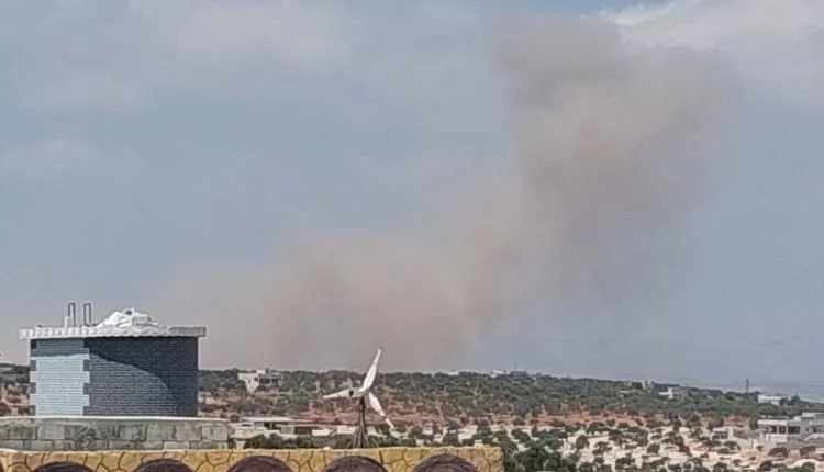 ​​​​​​​Russian raids on a town west of Idlib