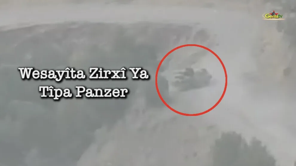 Gerîla TV: footage show destruction of Turkish tank