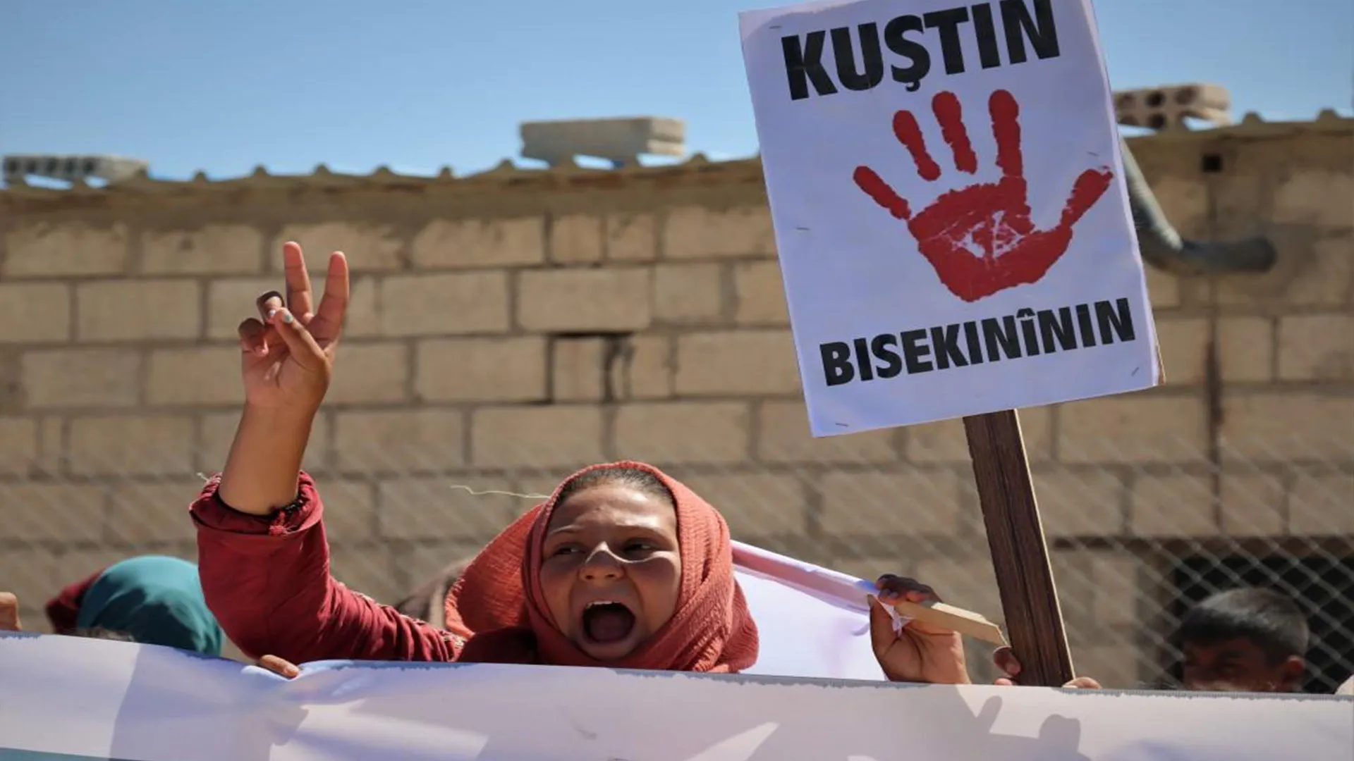 Residents of Washokani camp in Al-Hasakah condemn Turkish attacks on the area