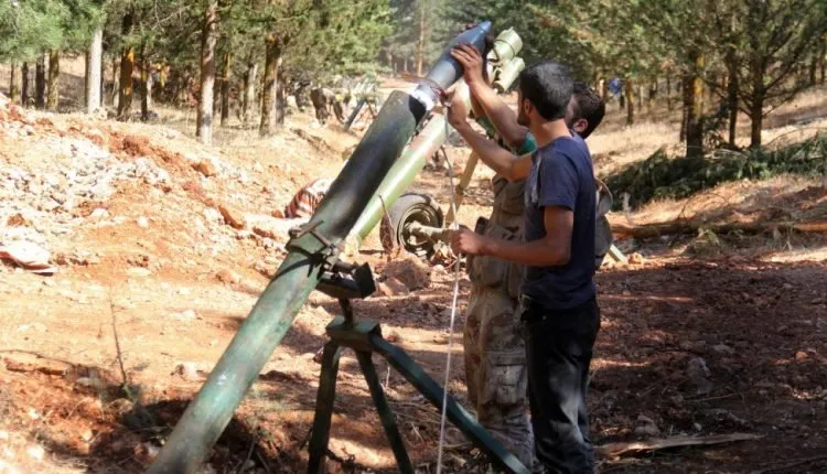 Damascus forces bombard areas in the countryside of Aleppo and Idlib