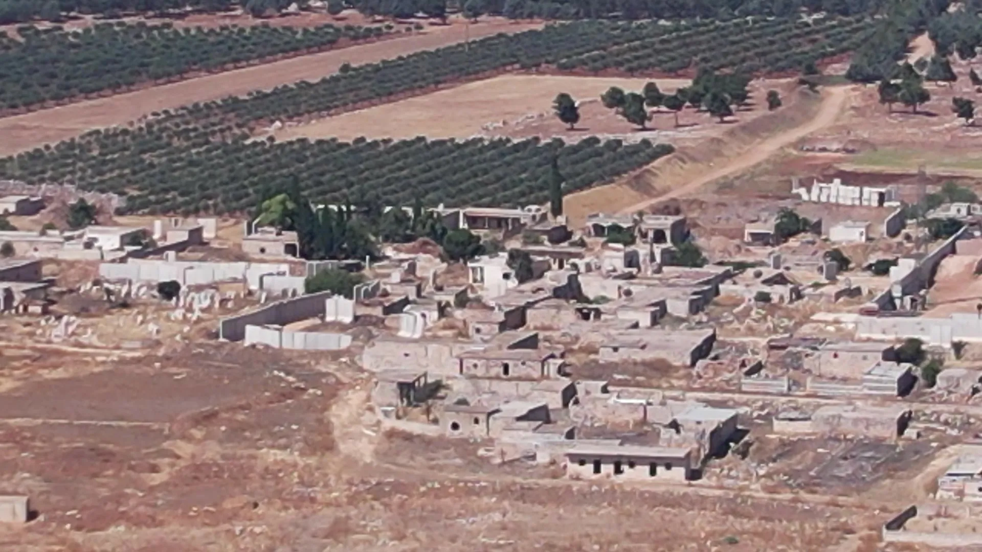With pictures…Turkish occupation builds a military base on the ruins of the homes of IDPs