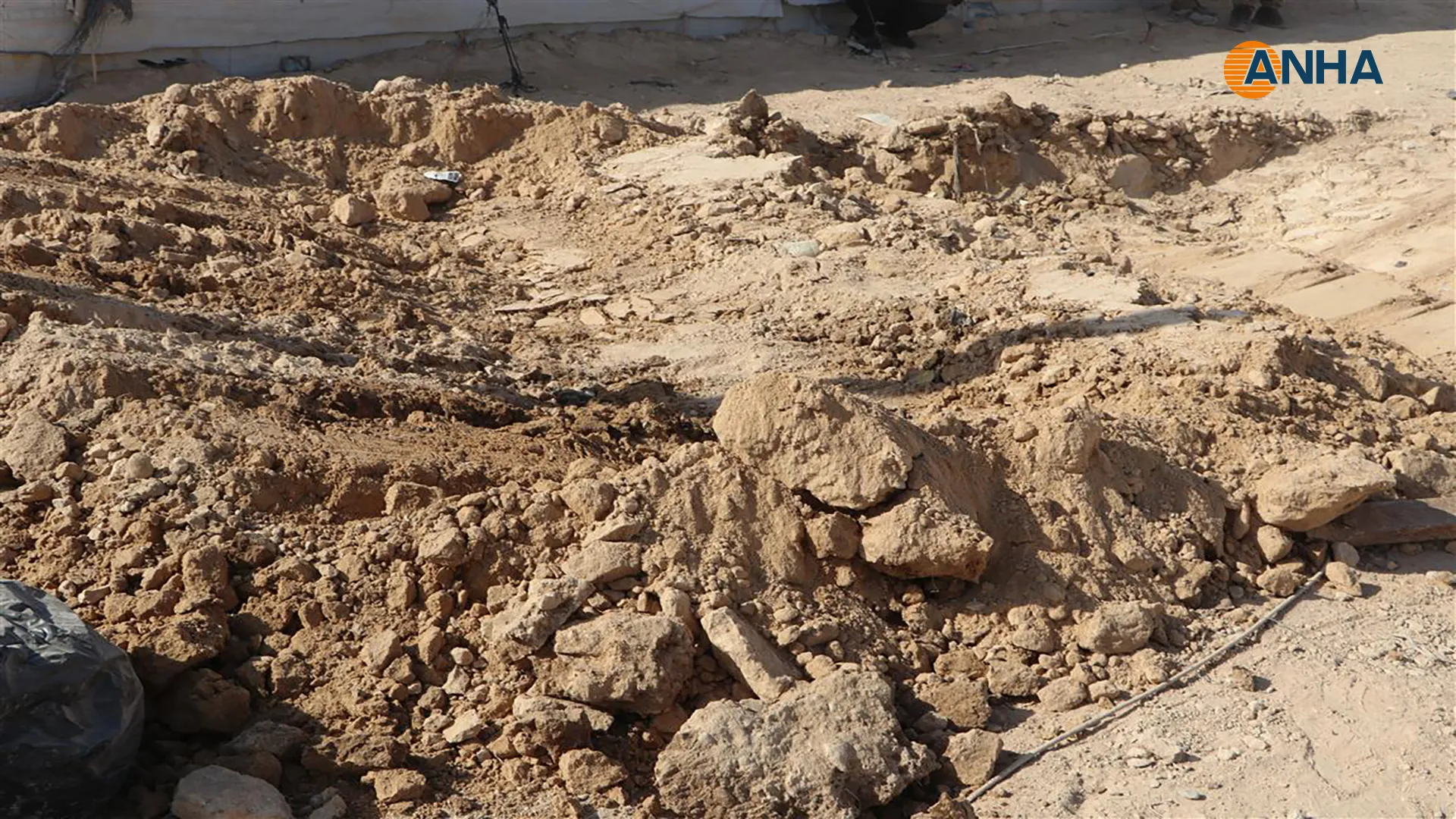 Trench was found during "Humanity and Security" campaign in Al-Hol camp