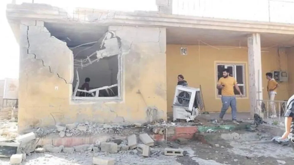Turkish occupation bombed Şengal