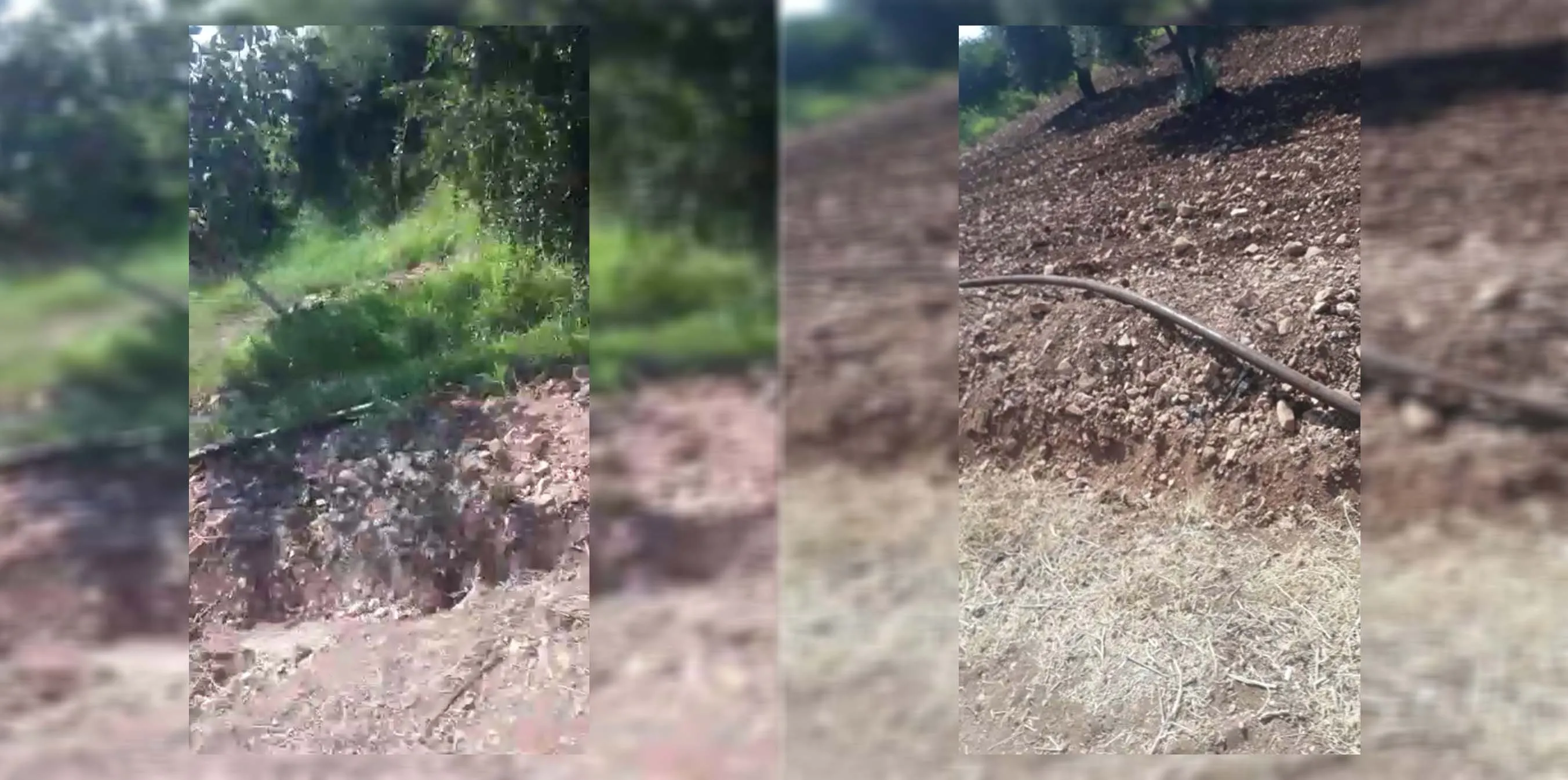 Turkish occupation mercenaries steal drinking water hoses in Janders district