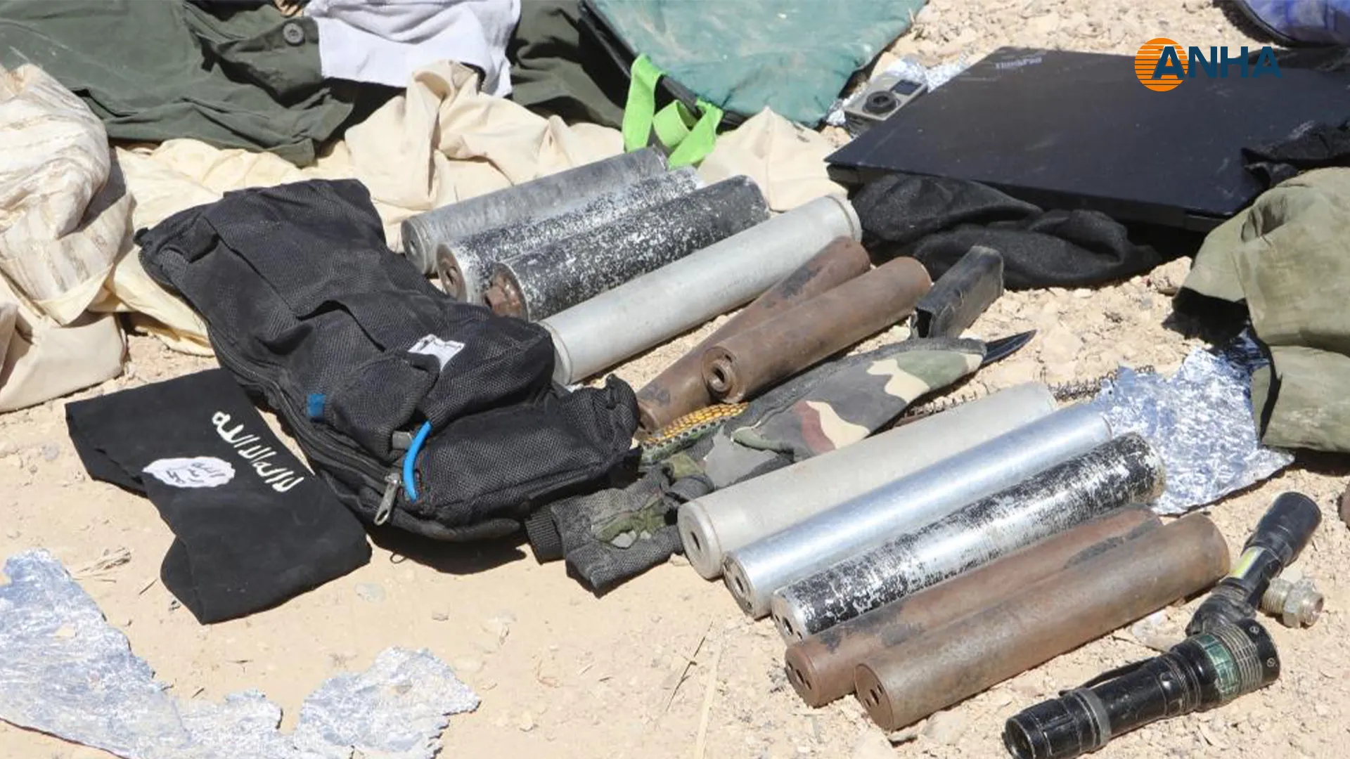 In pictures and video… munitions found at Al-camp