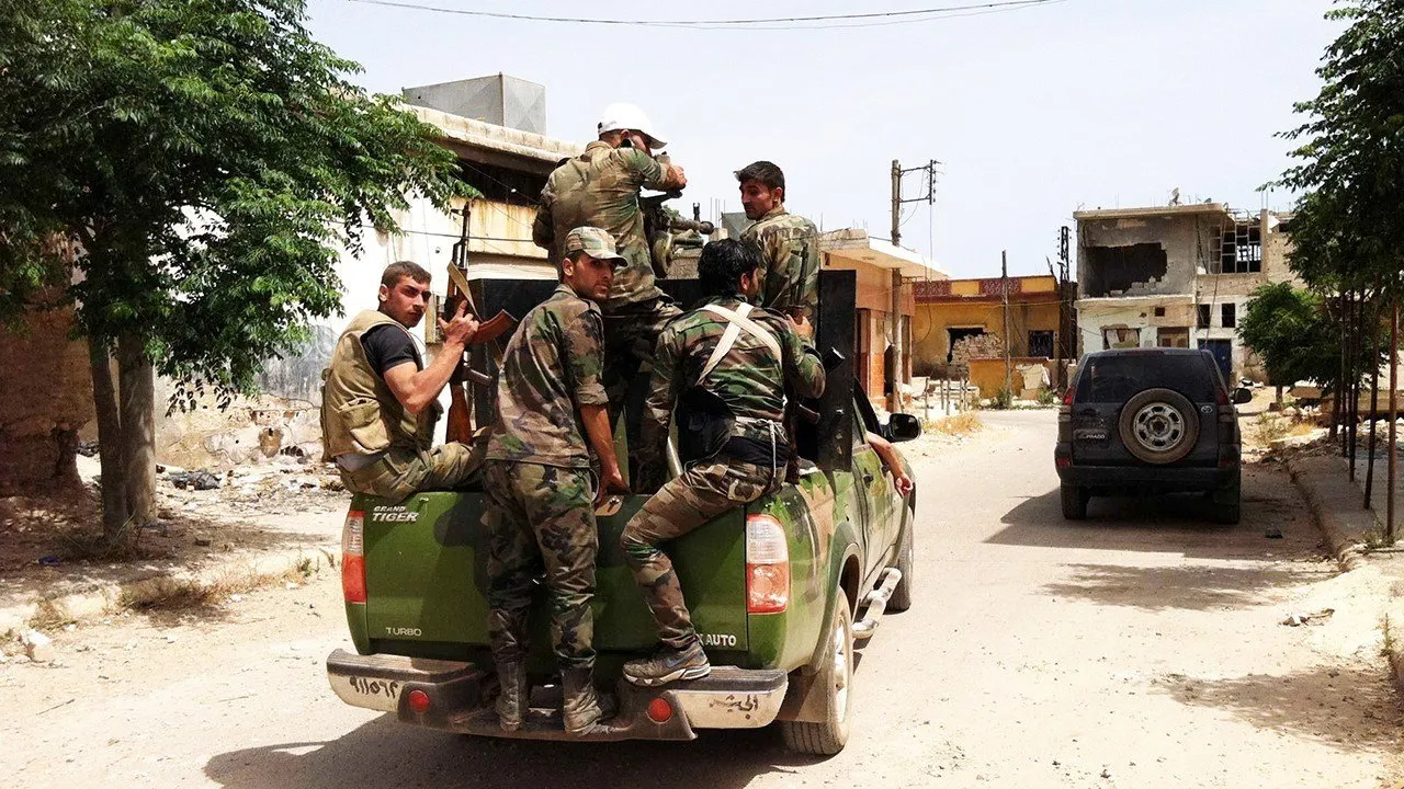 Damascus military vehicle comes under attack western Daraa countryside