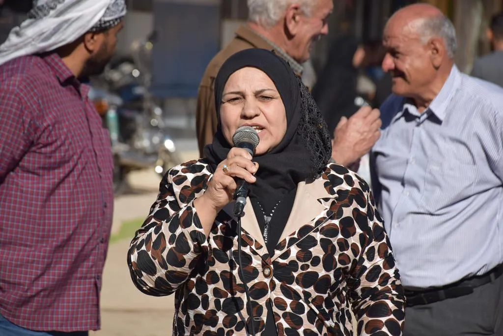 ​​​​​​​Demonstrations in the districts of Qamishlo Canton against the Turkish occupation chemical attacks