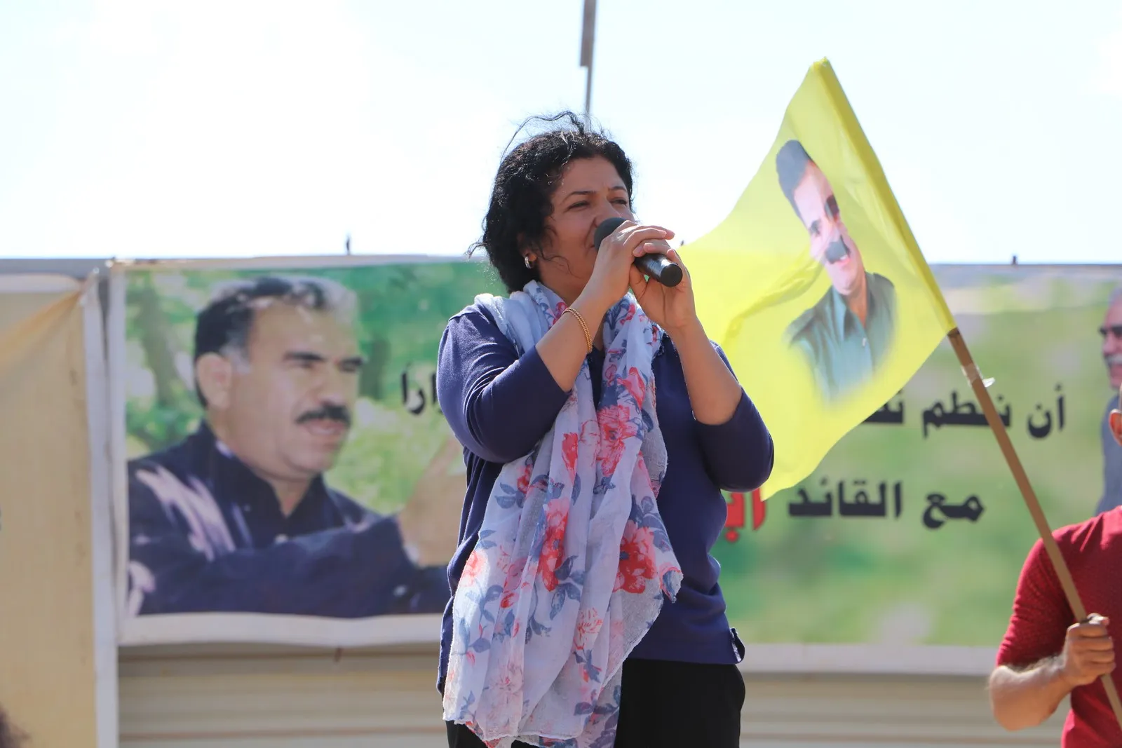 Arabs and Kurds in Al-Shahba demonstrate against international conspiracy