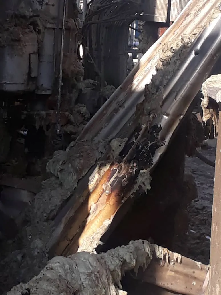 ​​​​​​​Footage of the damage caused to the gas facility in Suwaydiya