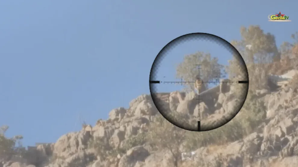 ​​​​​​​Gerîla TV broadcasts footage of sniper action against Turkish army
