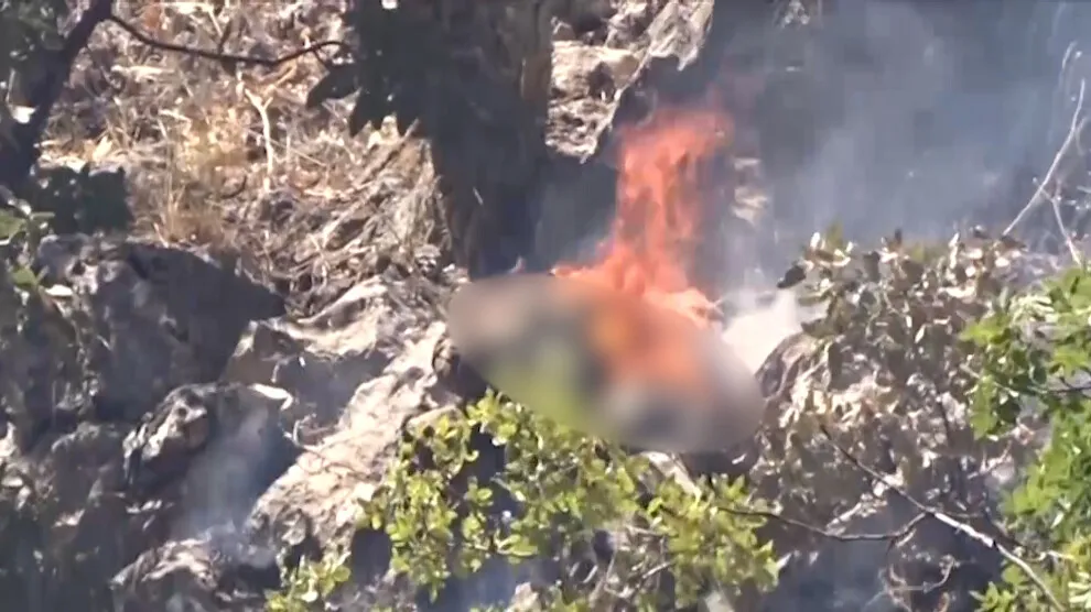 ​​​​​​​Turkish occupation burns the bodies of its soldiers in Zap