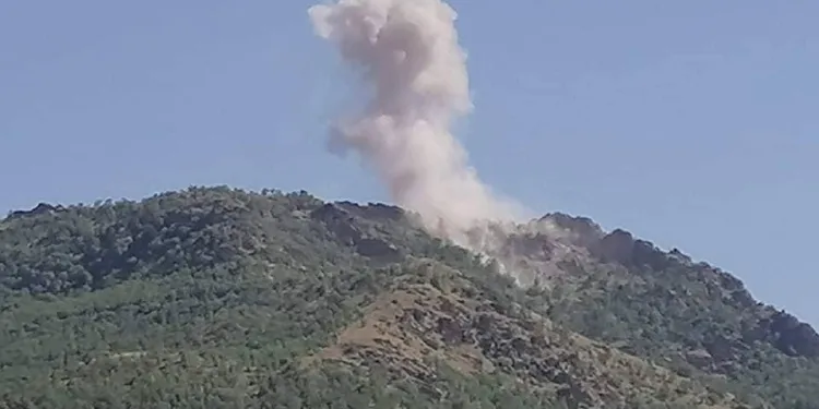 Roj News: Turkish occupation warplanes bombs Nahila area in Amadiya district