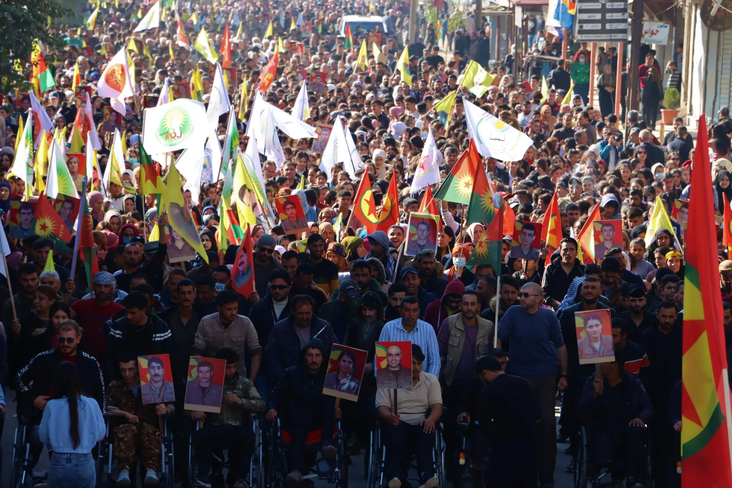 In pictures and videos.. components of Jazira region condemn chemical attacks of Turkish occupation against guerillas