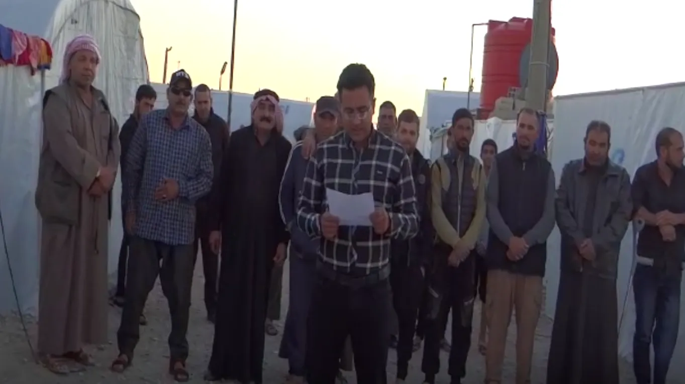 ​​​​​​​Iraqi refugees and Syrians in Roj Camp demand to impose no- fly zone on NE, Syria